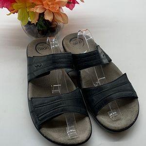 Abeo Brand Bio system Black Leather Size WN10 Velcro closure Good condition